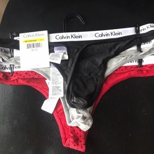 New Calvin Klein 3 pair Thing underwear